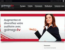 Tablet Screenshot of goimago.tv